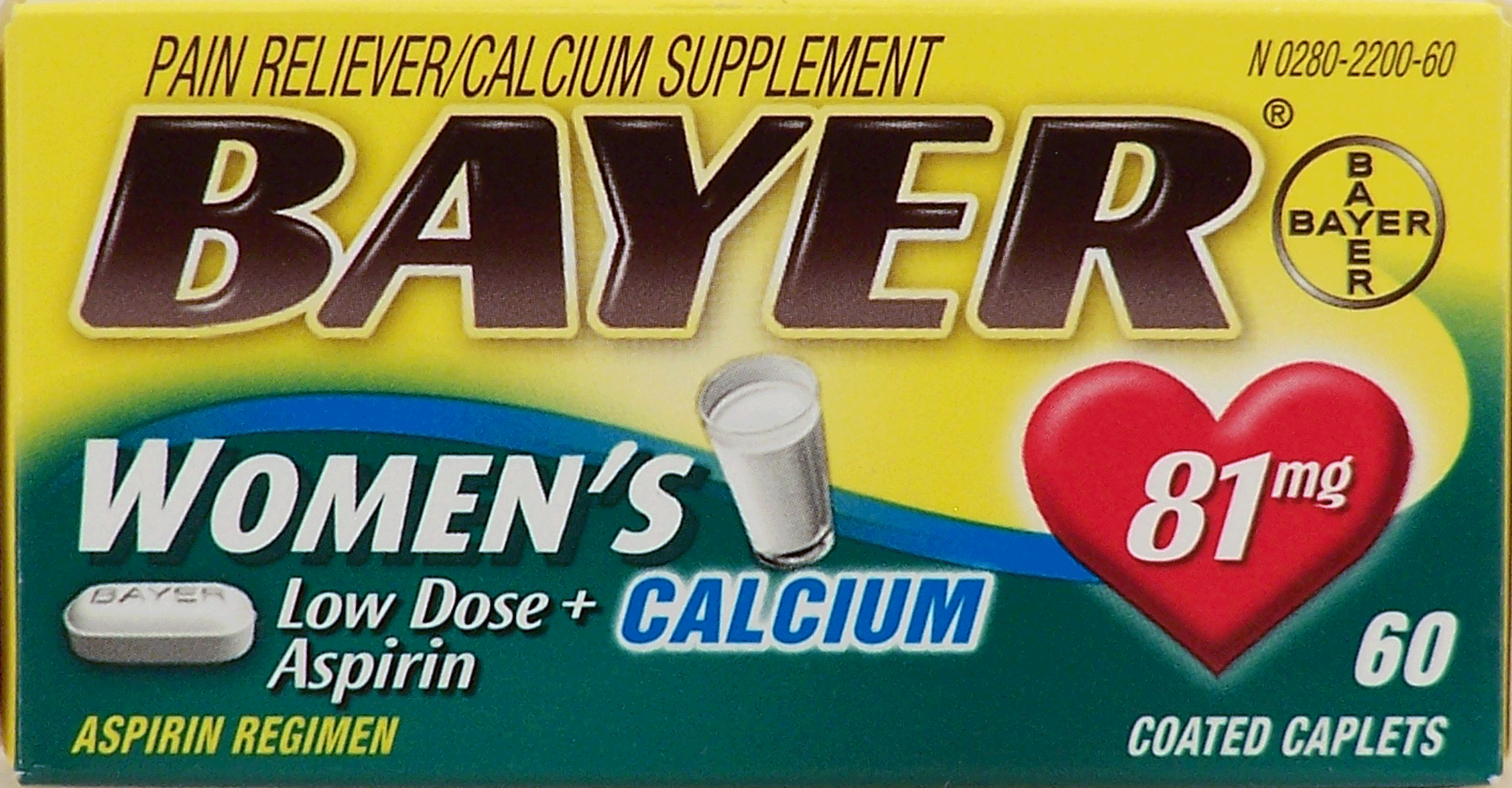 Bayer&nbsp;Women's&nbsp;aspirin plus calcium 81 mg aspirin 300 mg calcium low strength aspirin regimen Full-Size Picture